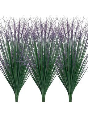 New 12Pcs Artificial Grass Plants, Faux Shrubs Wheat Grass